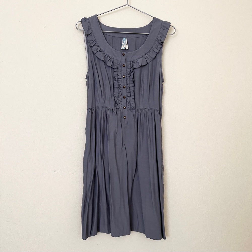 Anthropologie Maeve Sleeveless Ruffle Musings Sundress